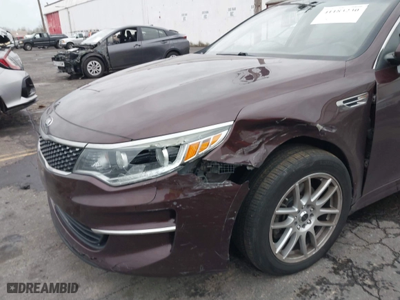 2016 Kia Optima EX with VIN 5XXGU4L31GG004714, listed as a IAAI auction lot 41183230 with 108,084 mi miles. Bid and sale history available at carsss.com. Image 6.