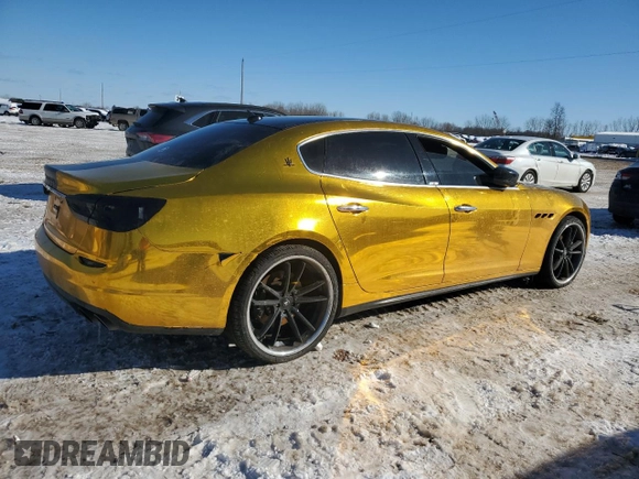 2014 Maserati Quattroporte S Q4 z VIN ZAM56RRA4E1106467, wystawiony jako Copart lot #46311515 z przebiegiem 145 245 mil mil oraz Czysty tytuł • Clean title. Historia ofert i sprzedaży dostępna na DreamBid. Obrazek 3.