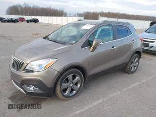 2014 Buick Encore Leather with VIN KL4CJCSB3EB739931, listed as a IAAI auction lot 41891726 with 113,473 mi miles and . Bid and sale history available at carsss.com. Image 2.