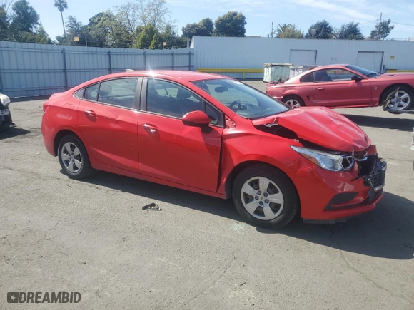 2017 Chevrolet Cruze LS with VIN 3G1BC5SMXHS553278, listed as a Copart auction lot 51936475 with 71,646 mi miles and Salvage Title. Bid and sale history available at carsss.com. Image 4.