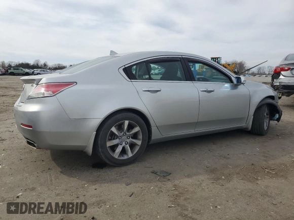 2012 Acura TL Tech Auto with VIN 19UUA8F56CA027249, listed as a Copart auction lot 49884255 with 158,519 mi miles and Salvage Title. Bid and sale history available at carsss.com. Image 3.