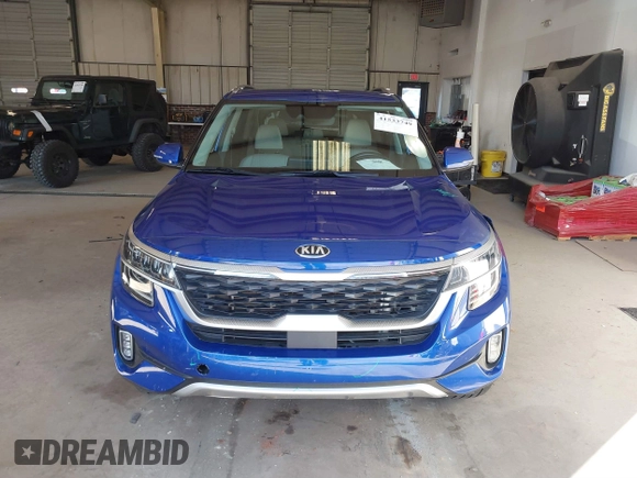 2021 Kia Seltos SX with VIN KNDETCA28M7154385, listed as a IAAI auction lot 41533749 with 34,973 mi miles. Bid and sale history available at carsss.com. Image 12.