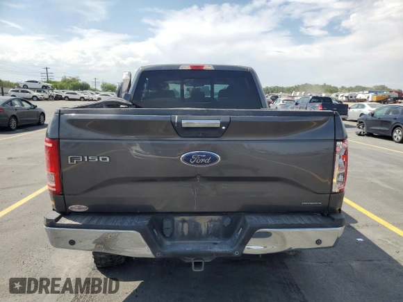 2016 Ford F-150 XLT with VIN 1FTFW1EFXGKF69299, listed as a Copart auction lot 60369425 with 125,205 mi miles and Salvage title. Bid and sale history available at DreamBid. Image 6.