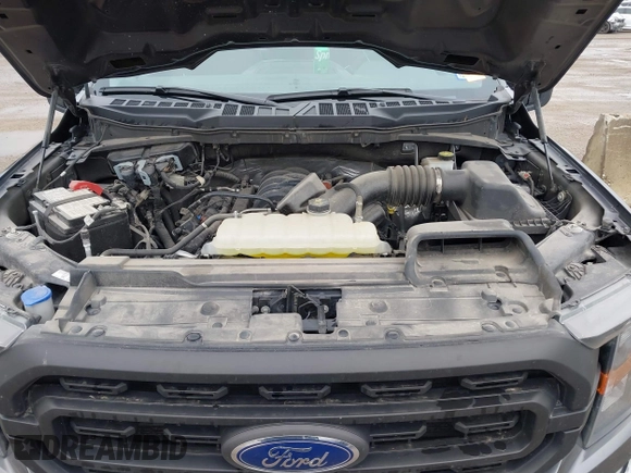 2023 Ford F-150 XL with VIN 1FTMF1C58PKF77242, listed as a IAAI auction lot 41559887 with 25,576 mi miles and . Bid and sale history available at carsss.com. Image 10.