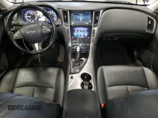 2014 Infiniti Q50 Premium with VIN JN1BV7ARXEM695977, listed as a Copart auction lot 52209795 with 100,700 mi miles and Salvage Title. Bid and sale history available at DreamBid. Image 8.