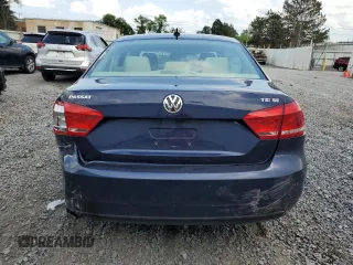 2014 Volkswagen Passat SE with VIN 1VWBT7A36EC095006, listed as a Copart auction lot 63029305 with Not provided miles and Salvage title. Bid and sale history available at DreamBid. Image 6.