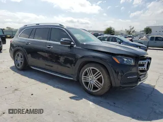 2020 Mercedes-Benz GLS 450 with VIN 4JGFF5KE1LA219686, listed as a Copart auction lot 53004984 with 79,600 mi miles and Salvage Title. Bid and sale history available at DreamBid. Image 4.