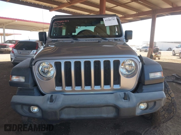 2019 Jeep Wrangler Unlimited Sport S z VIN 1C4HJXDG7KW557682, wystawiony jako IAAI lot #42586742 z przebiegiem 49 741 mil mil oraz . Historia ofert i sprzedaży dostępna na DreamBid. Obrazek 11.