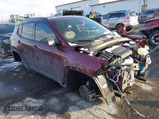 2021 Jeep Compass 80th Anniversary with VIN 3C4NJDEB1MT575205, listed as a IAAI auction lot 41405118 with 23,692 mi miles and . Bid and sale history available at DreamBid. Image 1.