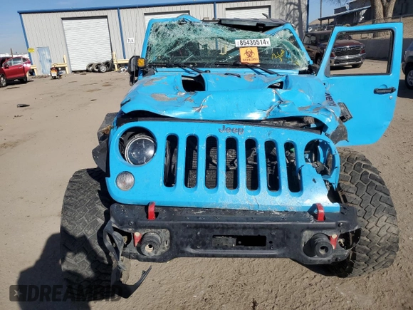 2017 Jeep Wrangler Unlimited Rubicon Recon with VIN 1C4BJWFG0HL582320, listed as a Copart auction lot 85435514 with 123,332 mi miles and Salvage title. Bid and sale history available at DreamBid. Image 5.