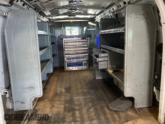 2015 Chevrolet Express Cargo with VIN 1GCWGFCG0F1145334, listed as a IAAI auction lot 42610461 with 143,162 mi miles and . Bid and sale history available at DreamBid. Image 23.