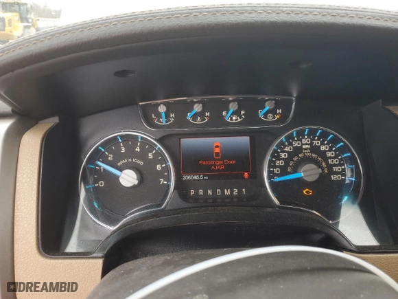 2013 Ford F-150 XL with VIN 1FTFW1CT9DFC48108, listed as a Copart auction lot 45103845 with 206,046 mi miles and Salvage Title. Bid and sale history available at carsss.com. Image 9.