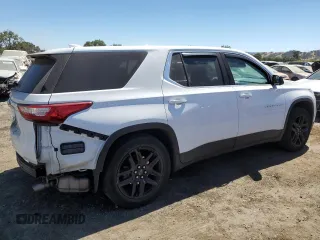 2021 Chevrolet Traverse LS with VIN 1GNERFKWXMJ184046, listed as a Copart auction lot 67483104 with 50,394 mi miles and Salvage Title. Bid and sale history available at carsss.com. Image 3.
