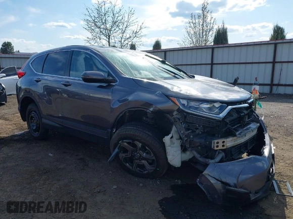 2018 Honda CR-V EX with VIN 2HKRW2H51JH664135, listed as a IAAI auction lot 42015075 with 94,996 mi miles. Bid and sale history available at carsss.com. Image 1.