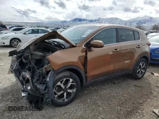 2021 Kia Sportage LX with VIN KNDPMCAC0M7876075, listed as a Copart auction lot 50161285 with Not Provided miles and Salvage Title. Bid and sale history available at carsss.com. Image 1.