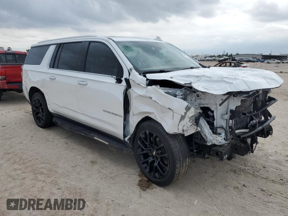 2022 Chevrolet Suburban Premier with VIN 1GNSKFKTXNR303536, listed as a Copart auction lot 79192484 with 67,989 mi miles and Salvage Title. Bid and sale history available at DreamBid. Image 4.
