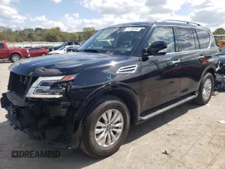 2023 Nissan Armada SV with VIN JN8AY2AC7P9180329, listed as a Copart auction lot 71796494 with 30,910 mi miles and Salvage Title. Bid and sale history available at carsss.com. Image 1.