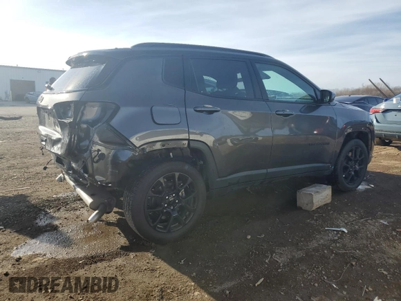 2023 Jeep Compass Latitude with VIN 3C4NJDBNXPT559958, listed as a Copart auction lot 49454845 with 9,887 mi miles and Salvage Title. Bid and sale history available at DreamBid. Image 3.
