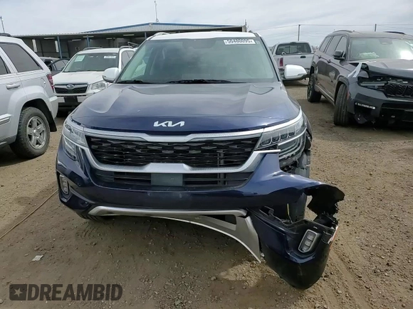 2022 Kia Seltos SX with VIN KNDETCA27N7268234, listed as a Copart auction lot 50480095 with 43,950 mi miles and Salvage title. Bid and sale history available at DreamBid. Image 12.