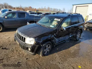 2006 Jeep Grand Cherokee Overland with VIN 1J8HR68256C334929, listed as a Copart auction lot 79450964 with 184,944 mi miles and Salvage Title. Bid and sale history available at carsss.com. Image 1.