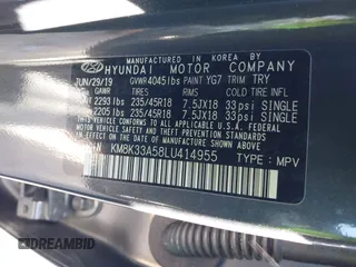 2020 Hyundai Kona Limited z VIN KM8K33A58LU414955, wystawiony jako IAAI lot #41626411 z przebiegiem 49 918 mil mil oraz . Historia ofert i sprzedaży dostępna na DreamBid. Obrazek 9.
