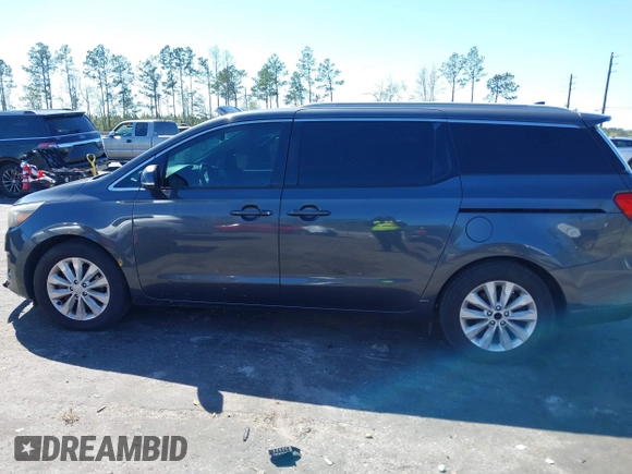 2015 Kia Sedona EX with VIN KNDMC5C16F6020236, listed as a IAAI auction lot 41805718 with 155,176 mi miles. Bid and sale history available at carsss.com. Image 14.