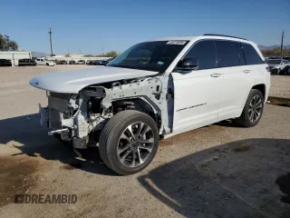 2023 Jeep Grand Cherokee Overland with VIN 1C4RJHDG9P8741074, listed as a Copart auction lot 50078695 with 26,830 mi miles and Salvage title. Bid and sale history available at DreamBid. Image 1.