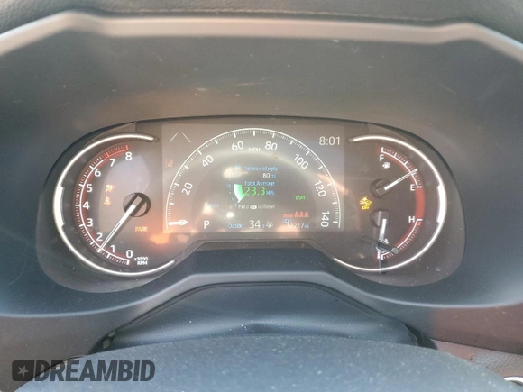 2024 Toyota RAV4 XLE Premium with VIN 2T3A1RFV8RC437554, listed as a Copart auction lot 52642595 with 12,217 mi miles and Salvage Title. Bid and sale history available at carsss.com. Image 9.