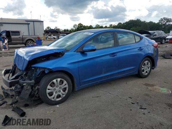 2017 Hyundai Elantra SE z VIN 5NPD74LF4HH184586, wystawiony jako Copart lot #56486295 z przebiegiem 105 485 mil mil oraz Szkoda całkowita • Salvage title. Historia ofert i sprzedaży dostępna na DreamBid. Obrazek 1.