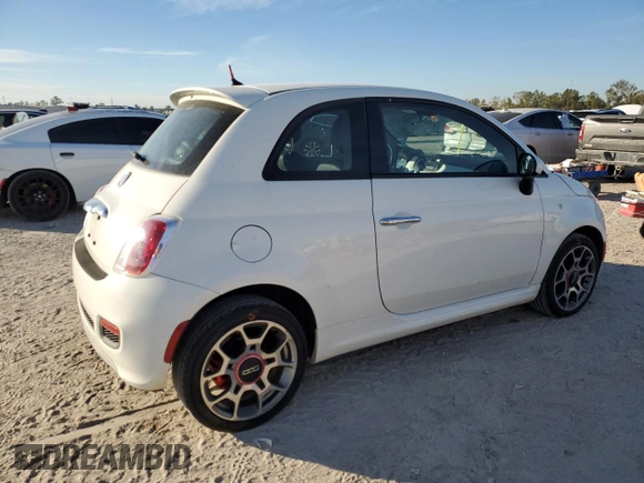 2014 FIAT 500 Sport with VIN 3C3CFFBR0ET223048, listed as a Copart auction lot 82674764 with 94,604 mi miles and Salvage Title. Bid and sale history available at carsss.com. Image 3.