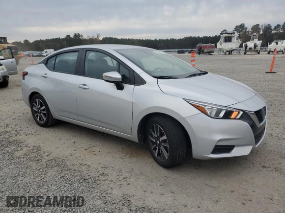 2021 Nissan Versa SV with VIN 3N1CN8EVXML868598, listed as a Copart auction lot 80665304 with 85,875 mi miles and Salvage title. Bid and sale history available at DreamBid. Image 4.