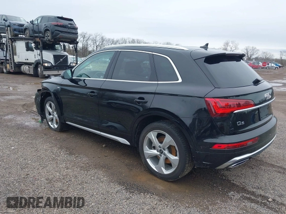 2022 Audi Q5 S line Premium Plus with VIN WA1EAAFY6N2034701, listed as a IAAI auction lot 41952830 with 26,077 mi miles and . Bid and sale history available at DreamBid. Image 3.