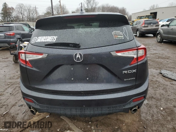 2019 Acura RDX with VIN 5J8TC2H35KL015854, listed as a Copart auction lot 47103995 with 93,090 mi miles and Salvage title. Bid and sale history available at DreamBid. Image 6.