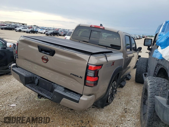 2024 Nissan Frontier SL with VIN 1N6ED1EJ4RN657334, listed as a Copart auction lot 55169675 with 5,706 mi miles and Salvage title. Bid and sale history available at DreamBid. Image 3.
