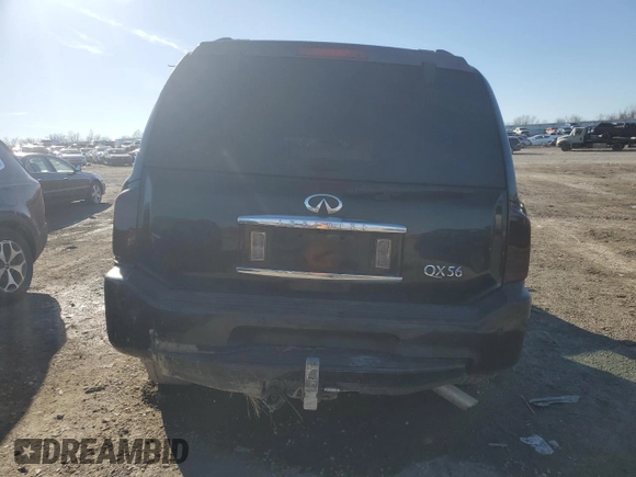 2004 Infiniti QX56 with VIN 5N3AA08CX4N803863, listed as a Copart auction lot 46522145 with 0 mi miles and Salvage Title. Bid and sale history available at carsss.com. Image 6.
