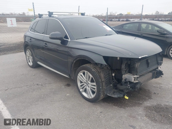 2019 Audi Q5 Premium Plus z VIN WA1BNAFY7K2038226, wystawiony jako IAAI lot #41374252 z przebiegiem 94 054 mil mil oraz . Historia ofert i sprzedaży dostępna na DreamBid. Obrazek 1.