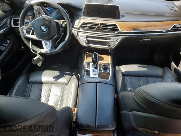 2018 BMW 7 Series ALPINA B7 xDrive with VIN WBA7F2C51JG423899, listed as a Copart auction lot 48872304 with 0 mi miles and Salvage Title. Bid and sale history available at carsss.com. Image 8.