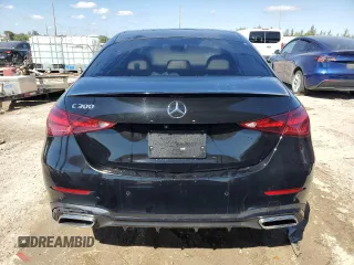 2023 Mercedes-Benz C 300 with VIN W1KAF4GB9PR108386, listed as a Copart auction lot 47458785 with 27,084 mi miles and Clean Title. Bid and sale history available at carsss.com. Image 6.