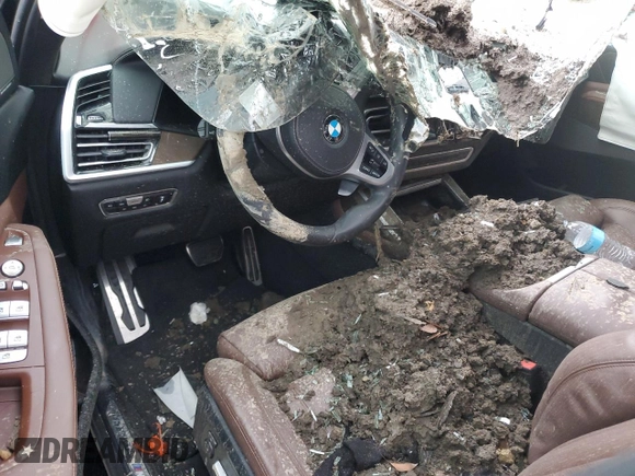 2020 BMW X7 xDrive40i with VIN 5UXCW2C03L9B44405, listed as a Copart auction lot 86332544 with 0 mi miles and Salvage Title. Bid and sale history available at carsss.com. Image 8.