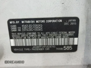 2015 Mitsubishi Lancer Evolution Final Edition z VIN JA32W7FV4FU028743, wystawiony jako Copart lot #75206334 z przebiegiem 51 409 mil mil oraz Szkody całkowita. Historia ofert i sprzedaży dostępna na DreamBid. Obrazek 13.