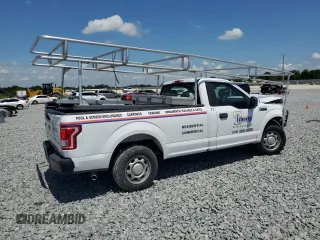 2017 Ford F-150 XL with VIN 1FTMF1C89HKE53850, listed as a Copart auction lot 50959155 with 166,647 mi miles and Salvage Title. Bid and sale history available at carsss.com. Image 3.