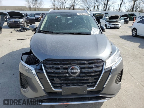 2024 Nissan Kicks SV with VIN 3N1CP5CVXRL483738, listed as a Copart auction lot 49792465 with 20,342 mi miles and Salvage Title. Bid and sale history available at carsss.com. Image 5.