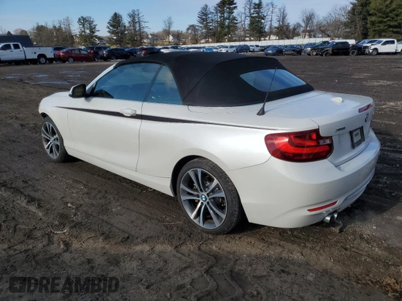 2016 BMW 2 Series 228i xDrive with VIN WBA1L9C52GV767513, listed as a Copart auction lot 43333875 with 46,779 mi miles and Salvage Title. Bid and sale history available at carsss.com. Image 2.