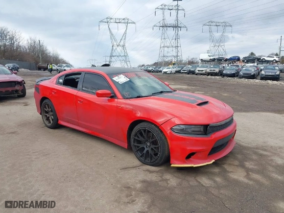 2017 Dodge Charger R/T with VIN 2C3CDXCT6HH596095, listed as a IAAI auction lot 41488937 with 99,550 mi miles. Bid and sale history available at carsss.com. Image 1.