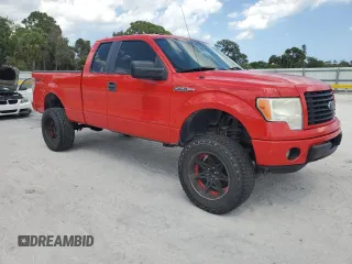 2014 Ford F-150 XL with VIN 1FTFX1EF7EFA24986, listed as a Copart auction lot 52297225 with 317,615 mi miles and Clean Title. Bid and sale history available at carsss.com. Image 4.