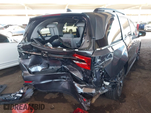2024 Honda Odyssey EX-L with VIN 5FNRL6H67RB016849, listed as a IAAI auction lot 41761249 with 24,357 mi miles and . Bid and sale history available at DreamBid. Image 4.