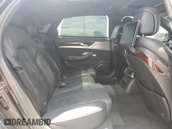 2013 Audi A8 6.3L with VIN WAUR4AFD1DN010893, listed as a Copart auction lot 62693655 with 115,085 mi miles and Salvage title. Bid and sale history available at DreamBid. Image 10.