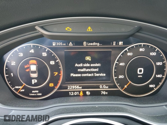 2019 Audi A4 Prestige с VIN WAUFNAF40KA109399, выставлен на аукционе Copart как лот 51333195 с пробегом 22 956 миль миль и Списание • Salvage title. История ставок и продаж доступна на DreamBid. Изображение 9.