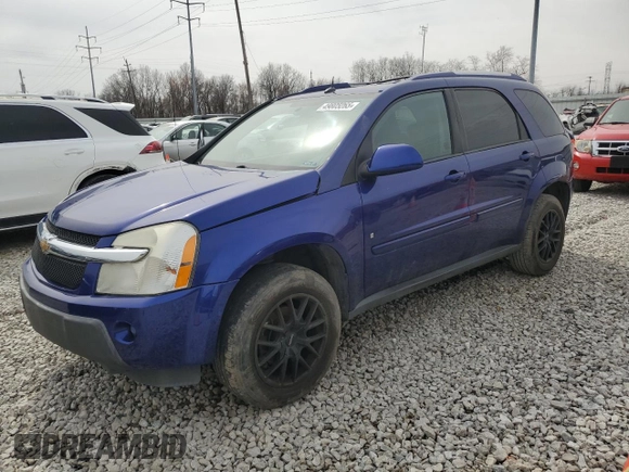 2006 Chevrolet Equinox LT with VIN 2CNDL73F766083004, listed as a Copart auction lot 49805065 with 107,472 mi miles and Clean Title. Bid and sale history available at carsss.com. Image 1.