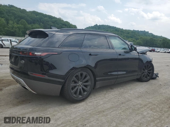 2019 Land Rover Range Rover Velar R-Dynamic SE with VIN SALYL2FV7KA232108, listed as a Copart auction lot 59730115 with 40,932 mi miles and Salvage title. Bid and sale history available at DreamBid. Image 3.